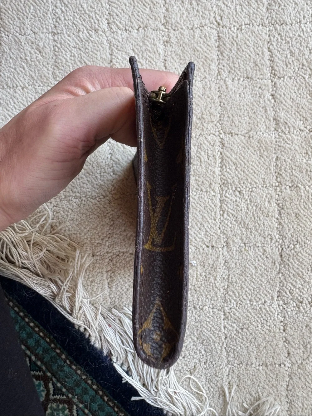 Louis Vuitton Monogram Zipper Pouch AUTHENTIC /w FAIR CONDITION Interior